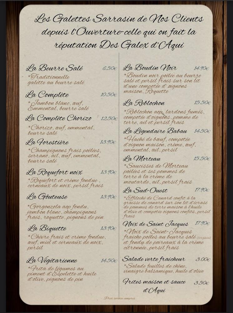 Les Galex D'Aqui - Menu Image 2